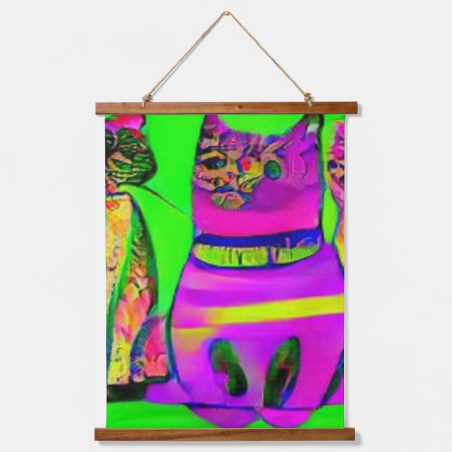 Tapisserie Suspendue kool psychédélique bizarre katz 6 (Recto)
