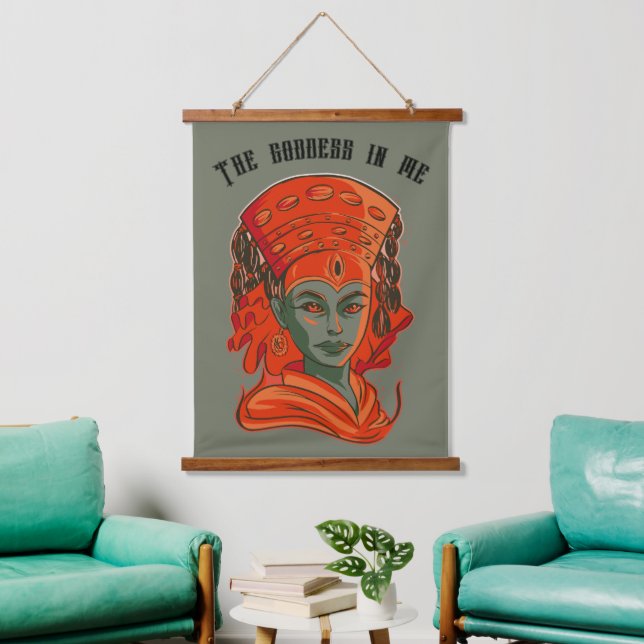 Tapisserie Suspendue Kumari - La déesse en moi (Salon)