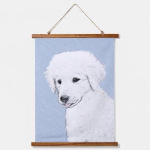Tapisserie Suspendue Kuvasz Peinture - Cute Original Chien Art