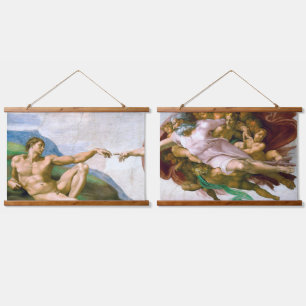 Tapisserie Suspendue La création d'Adam, Michel-Ange