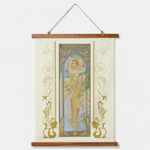 Tapisserie Suspendue La Luminosité de la journée par Alphonse Mucha