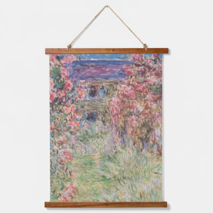 Tapisserie Suspendue La maison dans les roses - Claude Monet