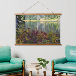 Tapisserie Suspendue Lac paisible Vibrant automne couleur paysage