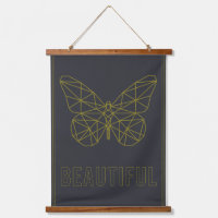 L'affirmation de soi poster origami papillon