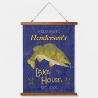 Lake House Rustic Bass Poisson Personnalisé
