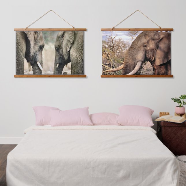 Tapisserie Suspendue L'amour des éléphants (Chambre à coucher)