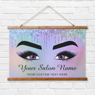 Tapisserie Suspendue Lash Brow Parties scintillant Beauté Business