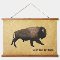 Le Bison De Galage Sur Papier Ancien