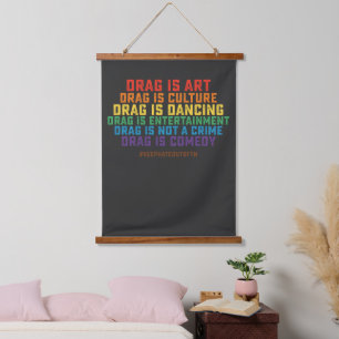 Tapisserie Suspendue Le Drag De Soutien À La Fierté LGBT N'Est Pas Un C