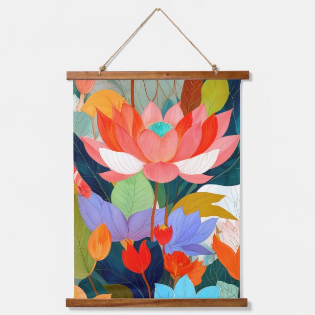 Tapisserie Suspendue Le jardin de velours (Recto)