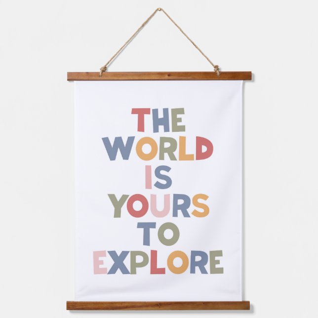 Tapisserie Suspendue Le Monde Est À Vous D'Explorer (Recto)