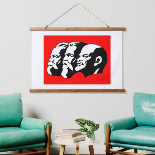 Tapisserie Suspendue Lénine, Marx, Engels, Union soviétique, Communisme