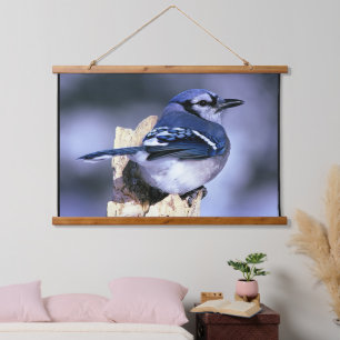 Tapisserie Suspendue Les amateurs d'oiseaux de Jay Bleu