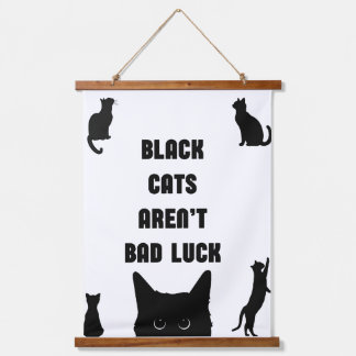 Tapisserie Suspendue Les chats noirs n'ont pas mauvaise chance