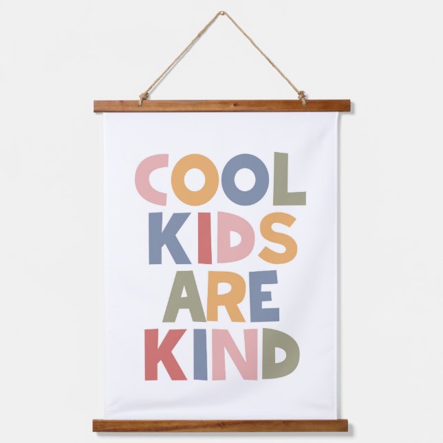 Tapisserie Suspendue Les Enfants cool Sont Gentils (Recto)