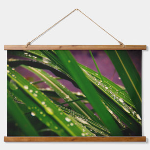 Tapisserie Suspendue Les gouttes de pluie sur l'herbe