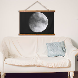 Tapisserie Suspendue Les nuages soufflent au-delà de la lune   Photogra