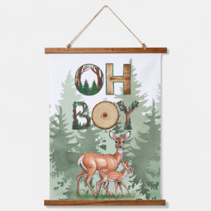 Tapisserie Suspendue L'expression de la nature : Oh garçon Baby shower