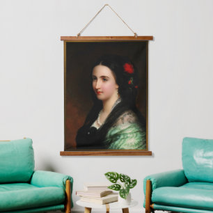Tapisserie Suspendue L'impératrice Carlota du Mexique par Hermann Winte