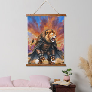 Tapisserie Suspendue Lion Cyber des Terres Désolées