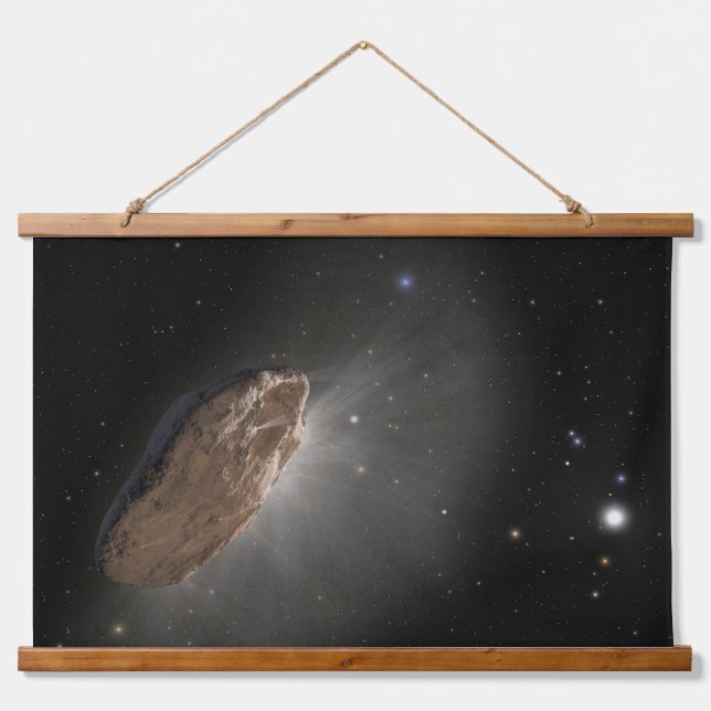 Tapisserie Suspendue L'objet interstellaire Wayward Oumuamua. (Devant)