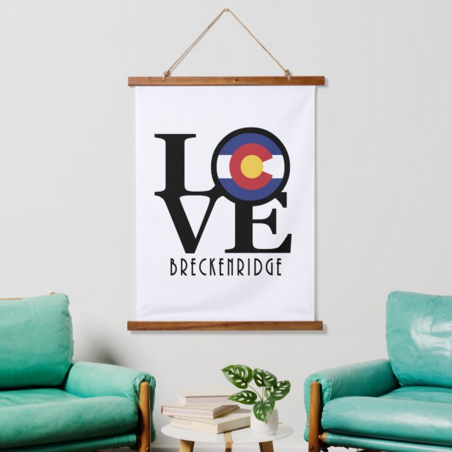 Tapisserie Suspendue LOVE Breckenridge Colorado (Salon)