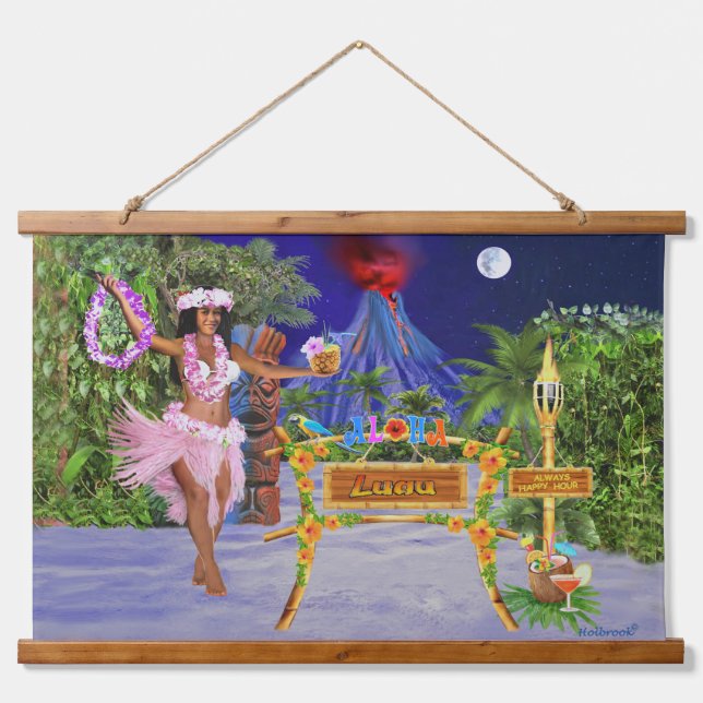 TAPISSERIE SUSPENDUE LUAU (Devant)