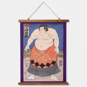 Tapisserie Suspendue Lutteur de sumo japonais, Kuniyoshi