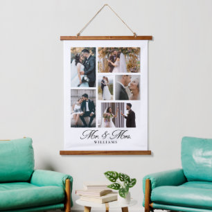 Tapisserie Suspendue M. & Mme Mariage Photo Keepsaké