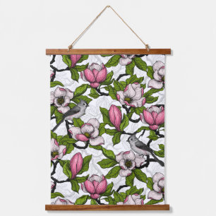 Tapisserie Suspendue Magnolia en floraison et tireur
