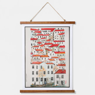 Tapisserie Suspendue Maisons géométriques