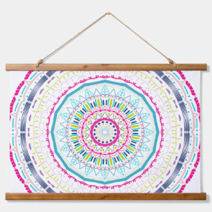 Tapisserie Suspendue mandala coloré