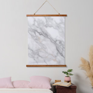 Tapisserie Suspendue Marbre Blanc
