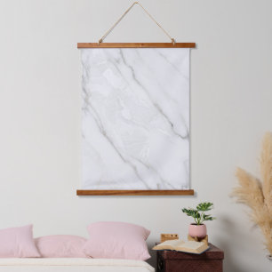 Tapisserie Suspendue Marbre Blanc