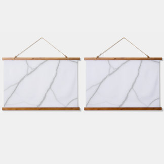 Tapisserie Suspendue Marbre Blanc