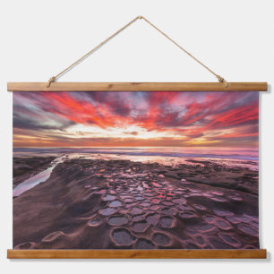 Tapisserie Suspendue Mares résiduelles à La Jolla, Californie