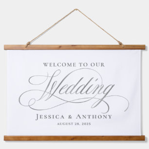 Tapisserie Suspendue Mariage de calligraphie simple et élégant Affiche