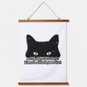 Tapisserie Suspendue Mème de chat grincheux pour les amoureux de les ch