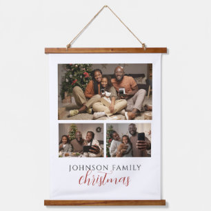 Tapisserie Suspendue Mémoire de Noël en famille à 3 photos