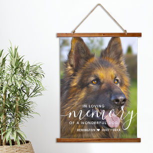 Tapisserie Suspendue Mémorial de chien animal de compagnie moderne Pers