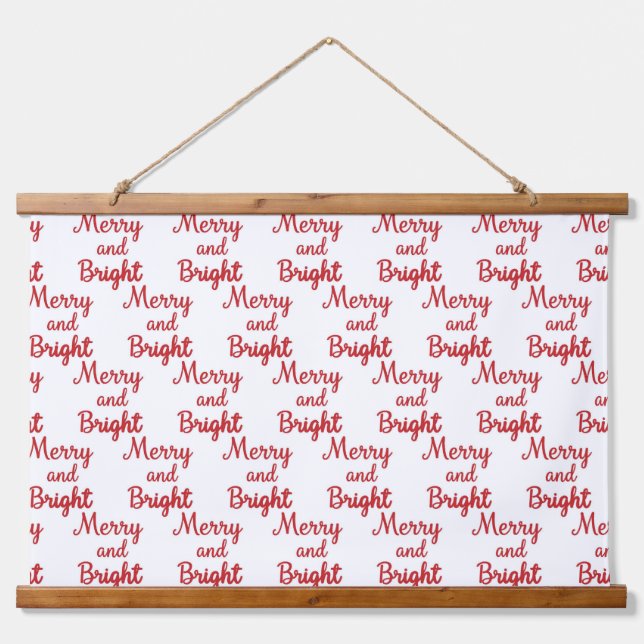 Tapisserie Suspendue merry and bright seamless (Devant)