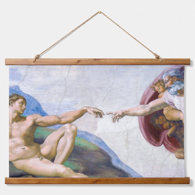 Tapisserie Suspendue Michelangelo - Création d'Adam Isolé (Devant)