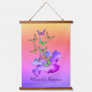 Tapisserie Suspendue Miracles Hibiscus Papillons Inspiration