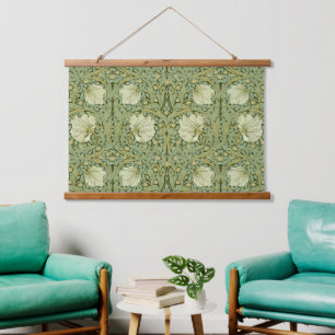 Tapisserie Suspendue Modèle floral du Pimpernel Vintage William Morris