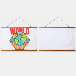 Tapisserie Suspendue Monde – Conception de globe d'aventure de voyage