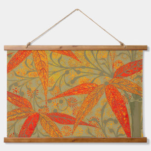 Tapisserie Suspendue Morris & Co. motif Bamboo Godwin orange et sauge