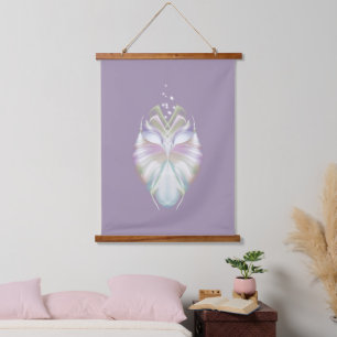 Tapisserie Suspendue Motif Oracle Owl Pastel Purple