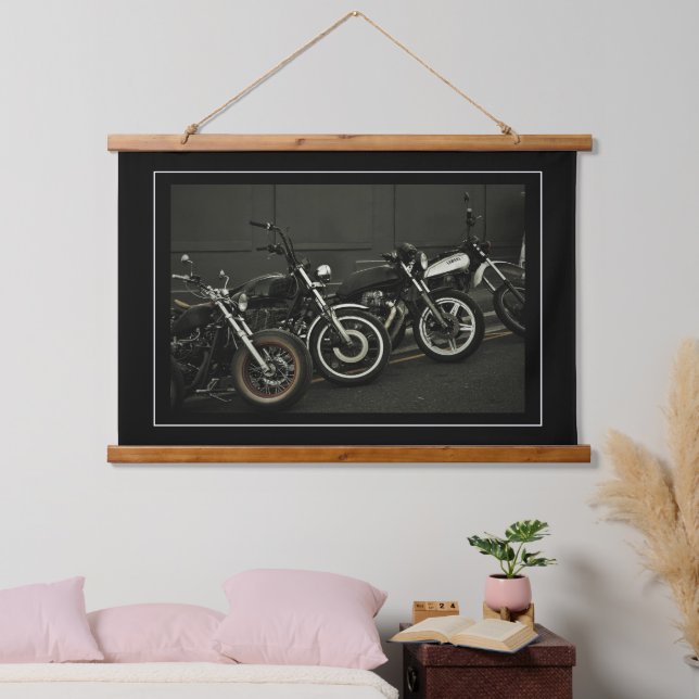 Tapisserie Suspendue Motorbike Motorcycle Moker Rider Motorbike (Chambre à coucher)