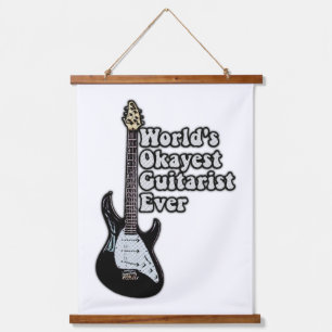 Tapisserie Suspendue mots de guitare positifs pour guitaristes