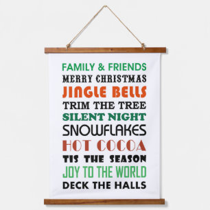 TAPISSERIE SUSPENDUE MOTS DE NOËL